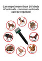 Solar-Powered Sonic Snake and Rodent Repeller Ground Stake - Outdoor Waterproof Ground Vibration Pest Deterrent Device - Ultrasonic Control for Moles, Voles, and House Mice - Garden Lawn Protection - Green Square Top Model