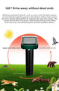 Solar-Powered Sonic Snake and Rodent Repeller Ground Stake - Outdoor Waterproof Ground Vibration Pest Deterrent Device - Ultrasonic Control for Moles, Voles, and House Mice - Garden Lawn Protection - Green Circular Top Model