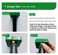 Solar-Powered Sonic Snake and Rodent Repeller Ground Stake - Outdoor Waterproof Ground Vibration Pest Deterrent Device - Ultrasonic Control for Moles, Voles, and House Mice - Garden Lawn Protection - Green Circular Top Model