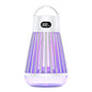 2-in-1 Rechargeable Mosquito Zapper & Camping Lantern - 2000V Electric Insect Killer with Smart Digital Display - 2000mAh Battery Portable Bug Trap for Outdoor Tent Patio & Home - IPX5 Waterproof - White