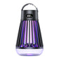 2-in-1 Rechargeable Mosquito Zapper & Camping Lantern - 2000V Electric Insect Killer with Smart Digital Display - 2000mAh Battery Portable Bug Trap for Outdoor Tent Patio & Home - IPX5 Waterproof - Black