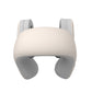 Smart 4-in-1 Travel Neck Pillow with ANC Headphones - Heated Vibration Massage & Bluetooth Audio - Memory Foam Support for Planes & Home - Beige