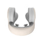 Smart 4-in-1 Travel Neck Pillow with ANC Headphones - Heated Vibration Massage & Bluetooth Audio - Memory Foam Support for Planes & Home - Beige
