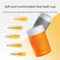 Portable Dog Paw Washer Cup - 360 Degree Muddy Foot Cleaner with Soft Bristles - Gentle Grooming Tool for Cats & Small to Medium Dogs - Grey