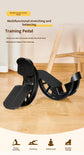2 PCS Dual Foot Rocker with Connecting Bar - Calf & Ankle Stretcher System for Plantar Fasciitis Relief - Linked Incline Board with Stabiliser Axis - Heavy Duty Black