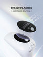 IPL Laser Hair Removal Handset for Women & Men - 900,000 Flashes Home Use Hair Remover Device for Face Body Bikini & Underarms - Painless & Effective Reduction - AU Plug White