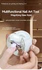 2-in-1 Electric Nail Clipper with Magnifying Glass & LED Light - Automatic Nail Trimmer & Polisher for Babies, Seniors & Adults - Safe USB Rechargeable Manicure Tool with Debris Storage - White