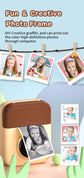 Kids Instant Print Camera with 3 Paper Rolls - Zero Ink Thermal Digital Camera & Video Recorder - 1080P Dual Lens Selfie Toy for Boys & Girls - Brown