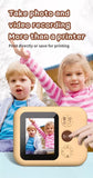 Kids Instant Print Camera with 32GB SD Card & 3 Paper Rolls - Retro Thermal Digital Camera & Video Recorder - 1080P Dual Lens Selfie Toy Gift - Purple