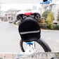 Bike Saddle Bag Under Seat Storage Pouch - Compact 600D Cycling Wedge Pack with Reflective Strip & Tail Light Loop - Quick Release Strap for MTB Road & Folding Bikes - Black