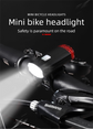 2 PCS USB Rechargeable Mini Bike Lights - Aluminium LED Front & Rear Safety Lamp Set - 150 Lumen High Brightness Flashlight for Helmet & Handlebar - IPX8 Waterproof - Black