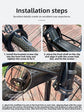 Aluminium Alloy Bicycle Front Rack Carrier Heavy Duty Fork Mount Cargo Shelf for MTB Mountain Bike Disc and V-Brake Touring Black