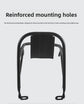 Universal Aluminium Bicycle Front Rack Carrier with Mounting Hose Clamps for MTB Fork Cargo Shelf Black