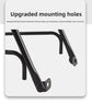 Universal Aluminium Bicycle Front Rack Carrier with Mounting Hose Clamps for MTB Fork Cargo Shelf Black