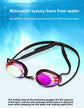 Black Swimming Goggles Mirrored Anti-Fog UV Protection Waterproof HD Silicone Seal Swim Glasses for Men Women Training Racing