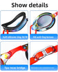 Purple Swimming Goggles Mirrored Anti-Fog UV Protection Waterproof HD Silicone Seal Swim Glasses for Men Women Training Racing