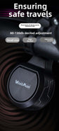 130dB Electric Bike Horn with Anti-Theft Alarm Electronic Bicycle Bell USB Rechargeable Waterproof Adjustable Volume Vibration Sensor for MTB Road Scooter Black