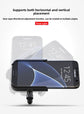 Universal Aluminium Motorcycle Phone Holder Rearview Mirror Mount 360 Rotation Anti-Shake M3 Metal for Motorbike Scooter Black