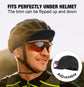 Black Mesh Cycling Cap Under Helmet Liner Breathable Skull Cap with Flip Up Brim Sun Shade Moisture Wicking Hat for Bike Running Fits 55-60cm