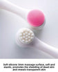 2-in-1 Dual Sided Facial Cleansing Brush Soft Microfiber & Silicone Scrubber Manual Face Washer Exfoliator Tool Blue for Deep Pore Cleaning