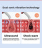 Ultrasonic Skin Scrubber Facial Spatula Blackhead Remover & Pore Cleaner with Ion EMS Lifting Mode Rechargeable Beauty Tool Pink