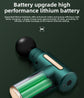 Mini Massage Gun Deep Tissue Percussion Muscle Massager Portable Handheld Quiet 6 Speeds 4 Heads Type-C Charging Electric Body Relaxer Tool Green
