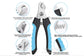 Pet Nail Clippers & File Set for Small Dogs Cats Stainless Steel Claw Trimmer with Safety Guard Non-Slip Handle Grooming Tool Black & Blue