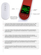 Electric EMS V-Face Shaping Massager Microcurrent Facial Lifting Device Double Chin Reducer with Remote Control & Heating Red