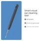 Smart Visual Ear Wax Removal Tool with HD Camera WiFi Wireless Otoscope Ear Cleaner 3.5mm Ultra Slim Lens for iPhone Android Green