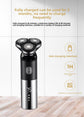 Electric Shaver for Men 3D Rotary Razor Wet and Dry Waterproof USB Rechargeable LED Display Travel Lock Gift Box Red