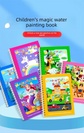 2 PCS Magic Water Colouring Book Traffic & Princess Themes Reusable Painting Activity Set Mess Free Travel Toy for Kids