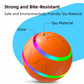 Yellow Durable TPU Smart Interactive Electric Pet Toy Ball - Automatic Bouncing Dog & Cat Chew Toy, Shaking Smart Activated