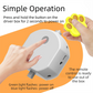 Yellow Durable TPU Smart Interactive Electric Pet Toy Ball With Remote - Automatic Normal & Crazy Mode Bouncing Dog & Cat Chew Toy, Remote Activated