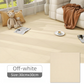 8 x Khaki & 8 x Off-White Durable & Soft Self-Adhesive Carpet Tiles(30x30cm) - Interlocking Non-Slip Square Floor Mat for Bedroom, Office & Living Room