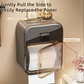Latte No-Drill Wall Mounted Toilet Paper Holder with Storage Shelf and Drawer - Waterproof Bathroom Tissue Dispenser for Roll & Face Tissue
