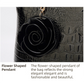 Dark Blue Patent PU Leather Crocodile Embossed Shell Bag(30 x 11 x 26 CM) with Floral Pendant