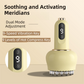 2-in-1 Portable Electric Gua Sha Meridian Massager Tool - 9-Gear Vibration & Soothing Heat Therapy with Red Light Heat and Magnetic Wave