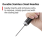 Black Pen-Style Air Pressure Wine Bottle Opener with Vacuum Wine Stopper Set - Effortless Cork Removal for Home & Champagne Party
