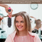 2-in-1 Black-Green Negative Ion Hot Air Styler Brush - 7-Level Temp & 3-Gear Speed, Fast Drying Blow Dryer & Volumizing Straight/Curling Comb