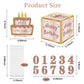 01 Pink-Gold Christmas Surprise Money Pull Box - Double-Layer Digital Design for Festive Gifts, Birthday, and Holiday Party Decor