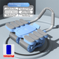 Blue 4-Wheel Automatic Rebound Ab Roller with 8 Elbow Support - Core Trainer  for Home Abdominal Muscle Workout (Beginner-Friendly)