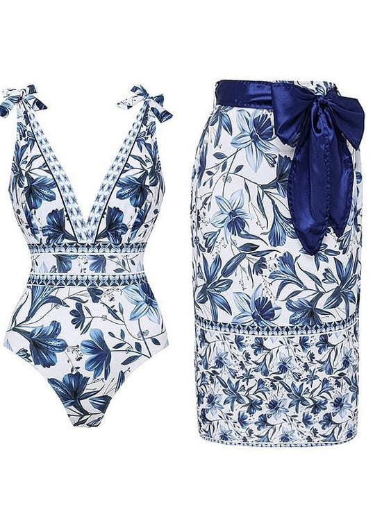 XXL Size Blue Print Women&