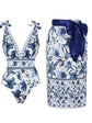 XXL Size Blue Print Women&