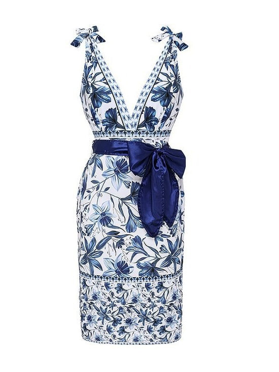 XXL Size Blue Print Women&