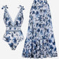 L Size Blue Print Women&