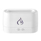 White 3D Simulation Flame Aroma Diffuser & Humidifier - Ultrasonic Desktop Mister with 7-Color LED Light and Automatic Scent Spray (200ML)