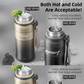 Black 680ml Large Capacity Sports Insulated Tumbler - 316 Stainless Steel Straw Water Bottle, Dual-Use Lid for Travel & Outdoors