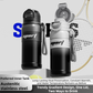2-Pack Brown 680ml Large Capacity Sports Insulated Tumbler - 316 Stainless Steel Straw Water Bottle, Dual-Use Lid for Travel & Outdoors