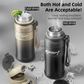 2-Pack Brown 680ml Large Capacity Sports Insulated Tumbler - 316 Stainless Steel Straw Water Bottle, Dual-Use Lid for Travel & Outdoors