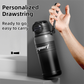 2-Pack Brown 680ml Large Capacity Sports Insulated Tumbler - 316 Stainless Steel Straw Water Bottle, Dual-Use Lid for Travel & Outdoors